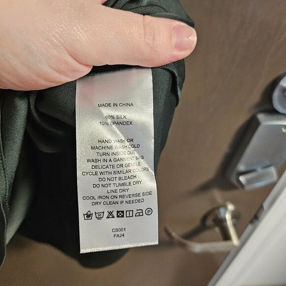 Quince Silk Dolman Tee Green 3X - Picture 3 of 4